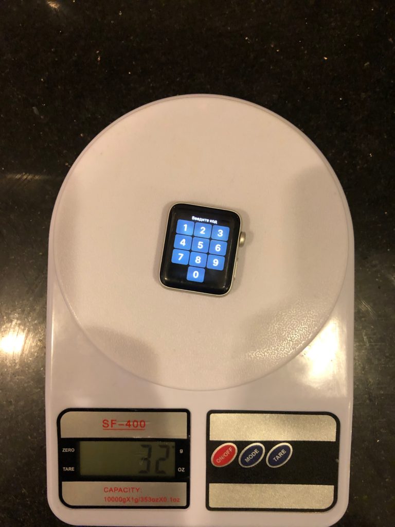 Apple Watch 42 mm weight