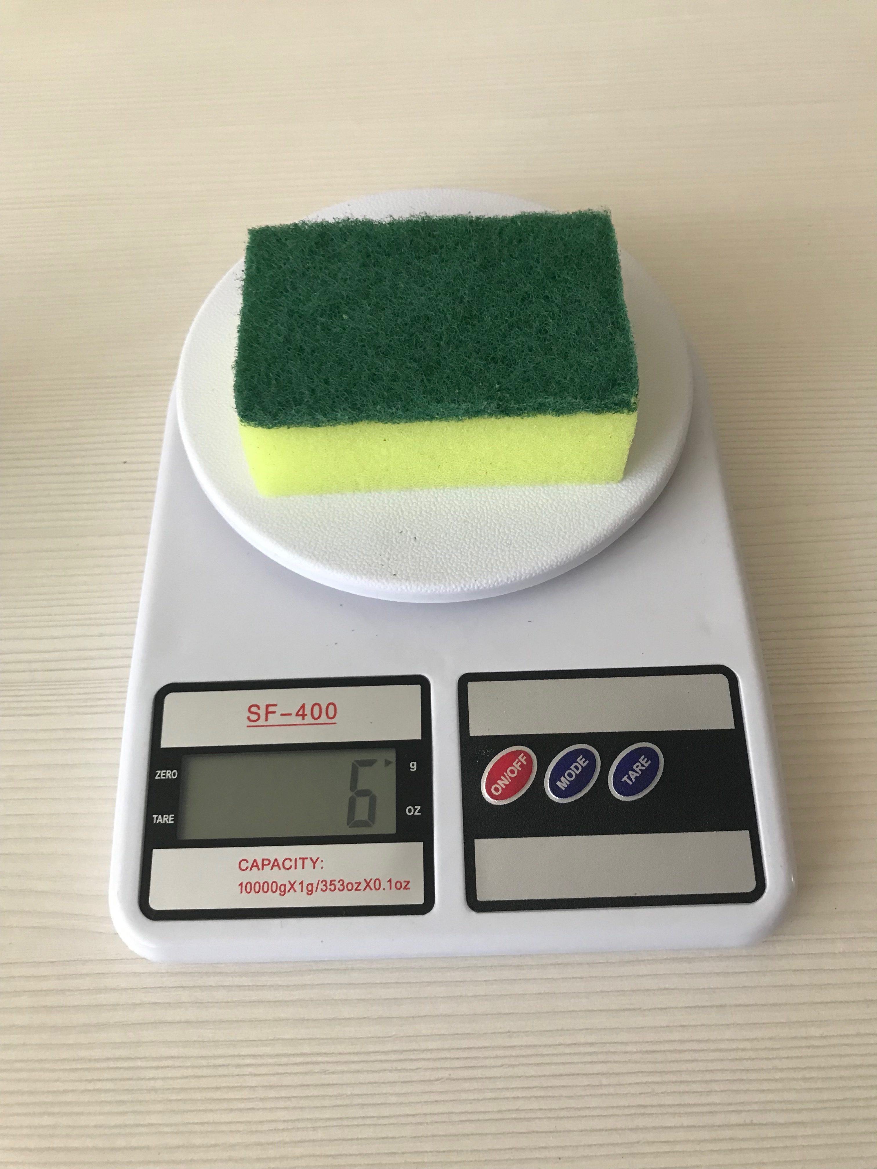 dish sponge weight