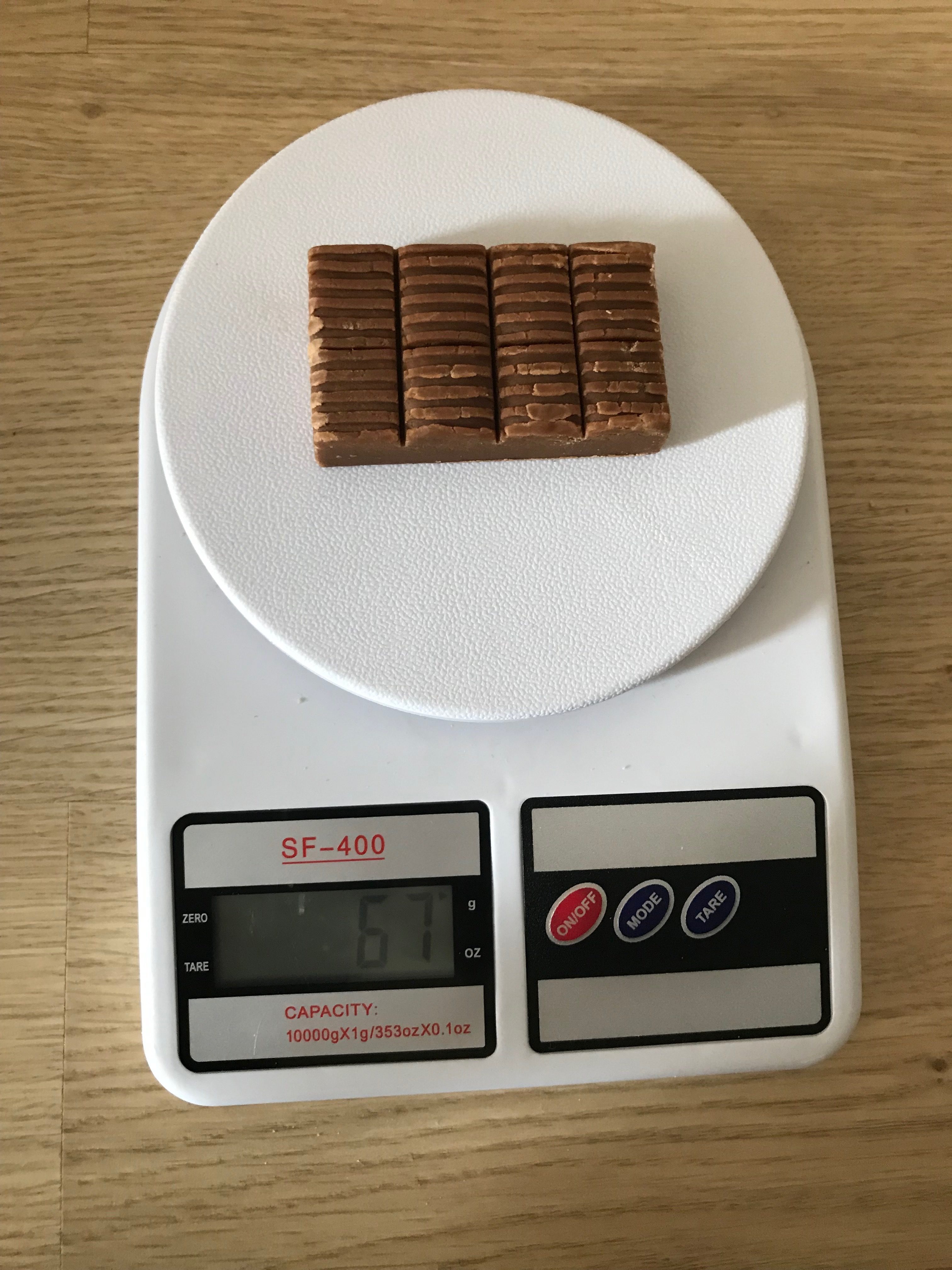 toffee weight