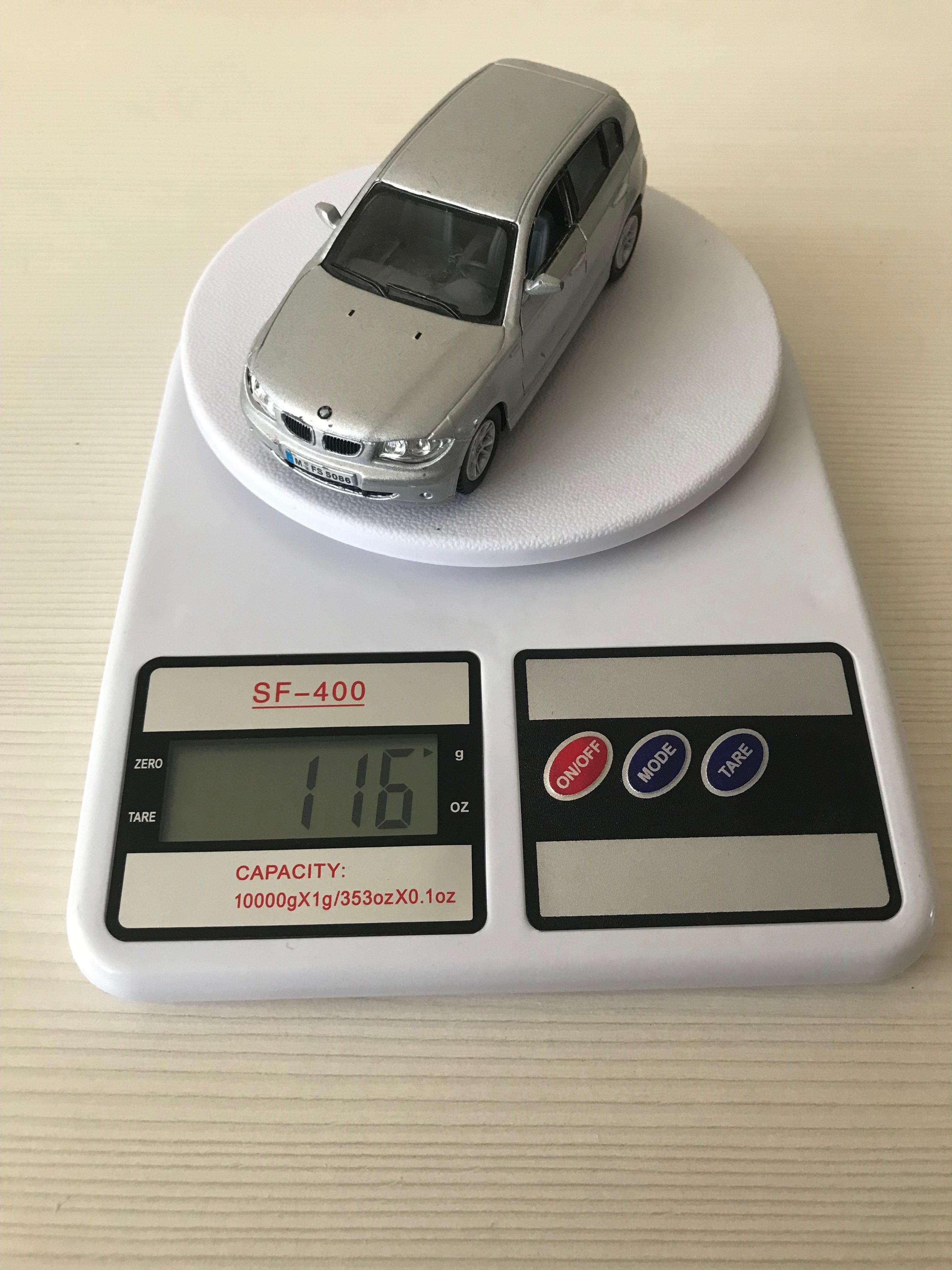 How much does a car model weigh?