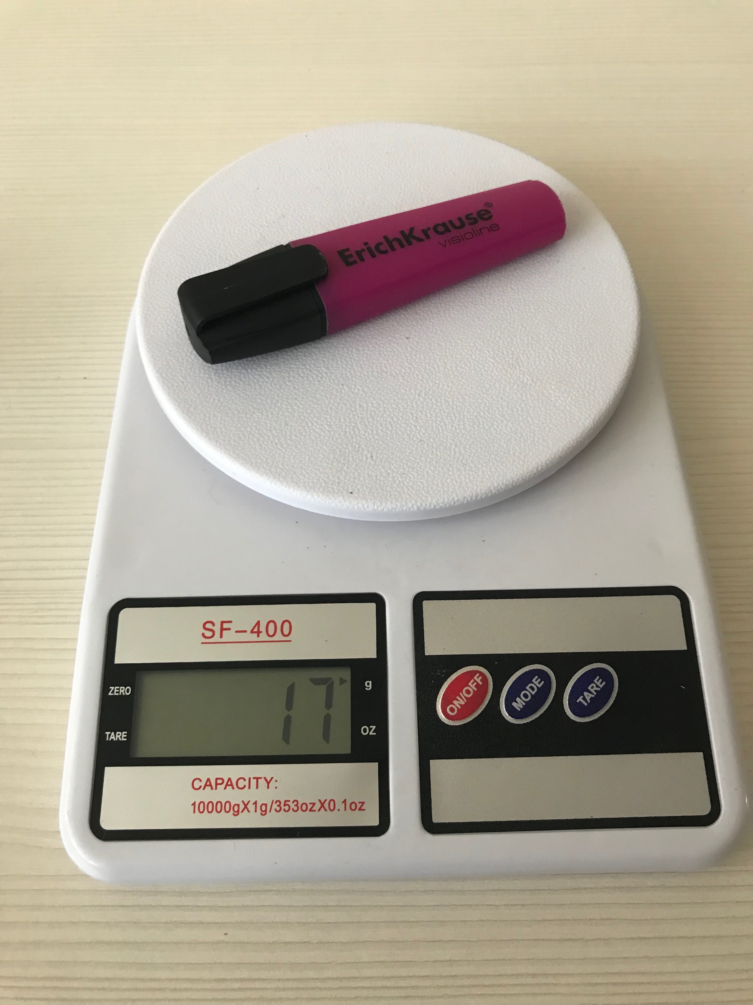 How much does a highlighter weigh?