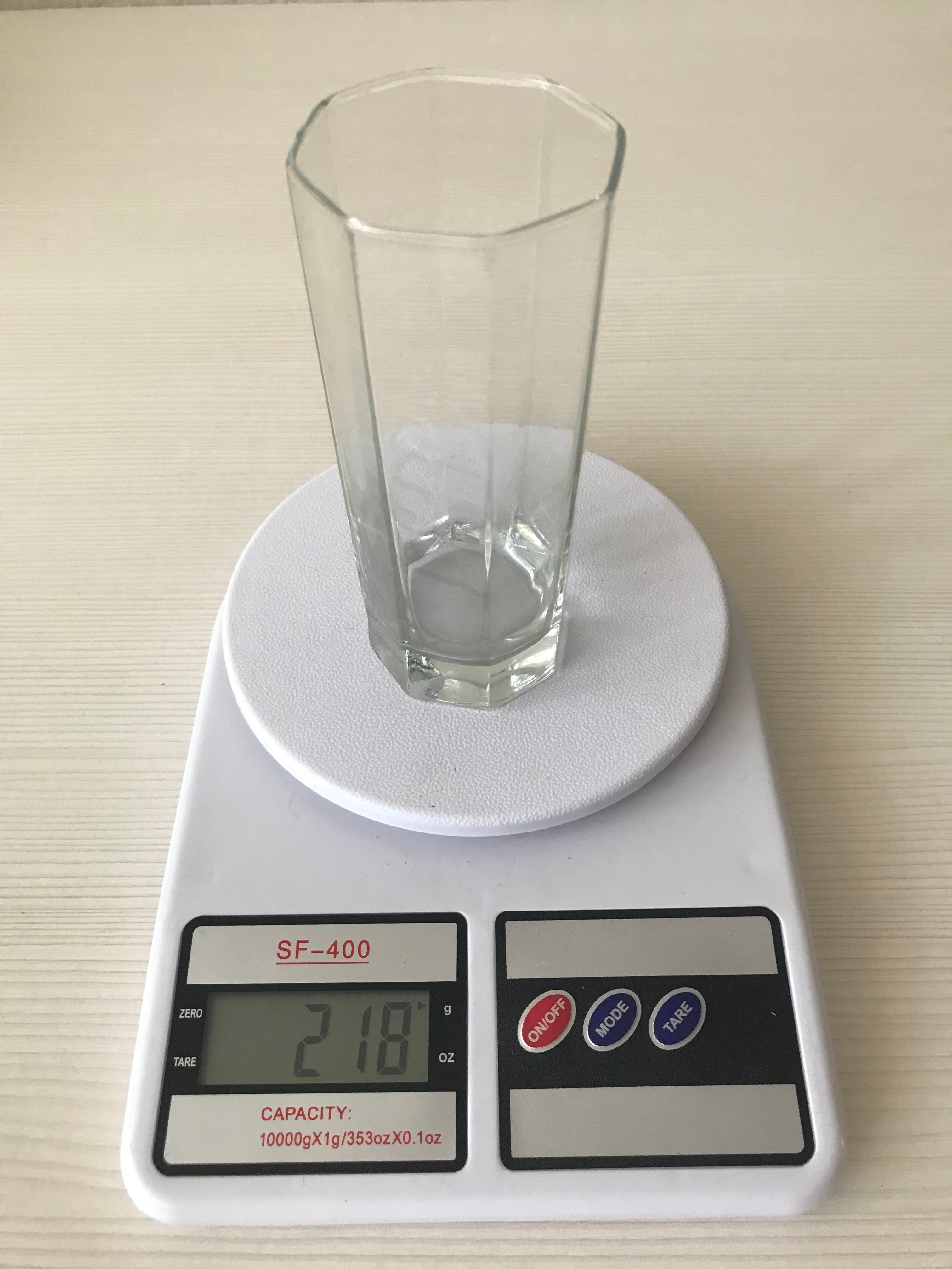 Bir bardağın ağırlığı ne kadardır?