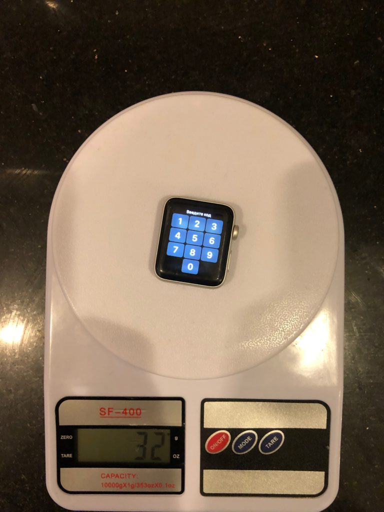 Berapa berat Apple Watch (42mm) tanpa tali?