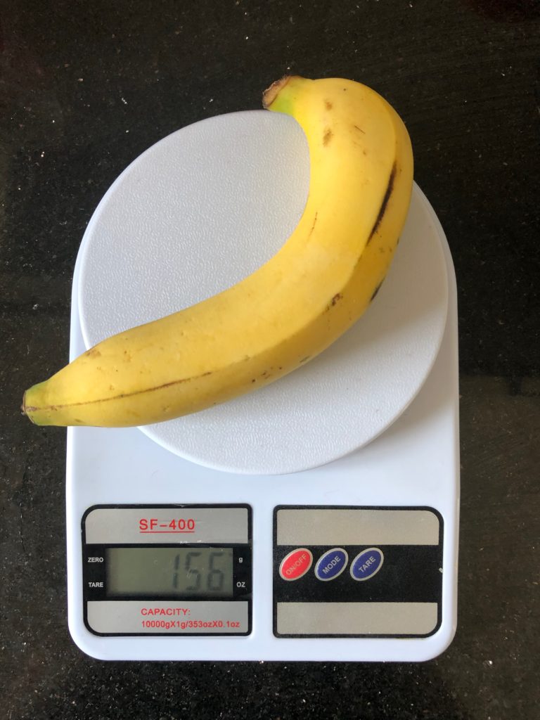 Сколько весит банан?