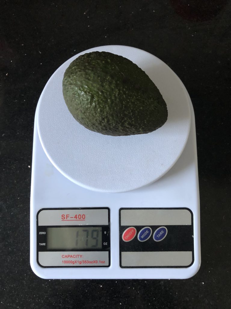 How much does an avocado weigh?