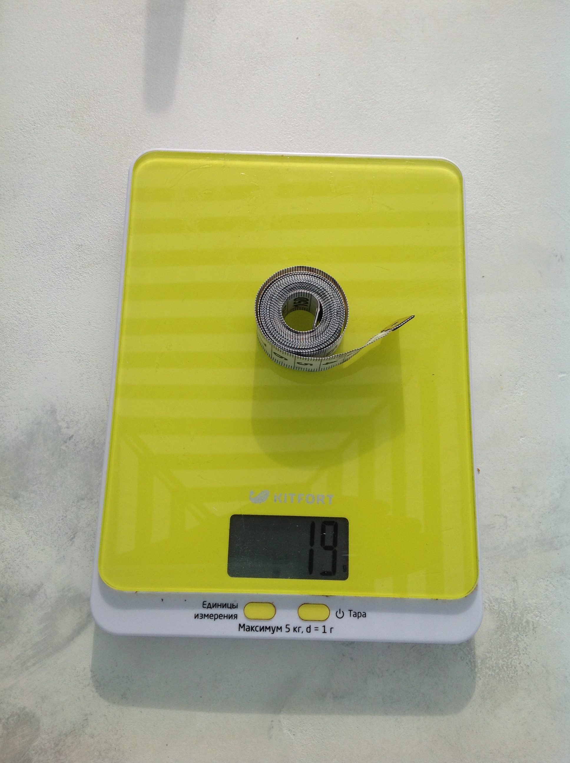 Zentimeterband Gewicht