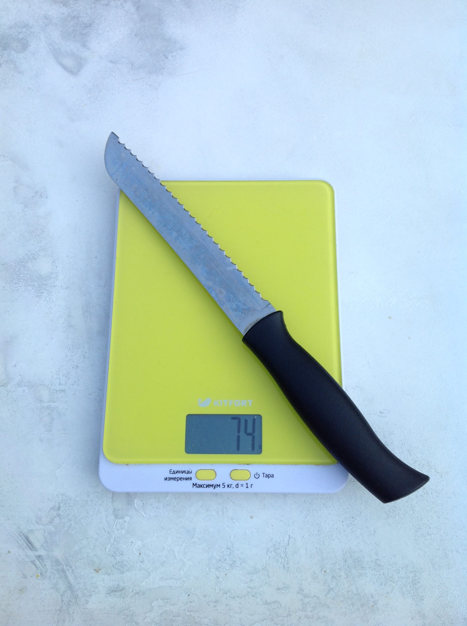 вес ножа для хлеба