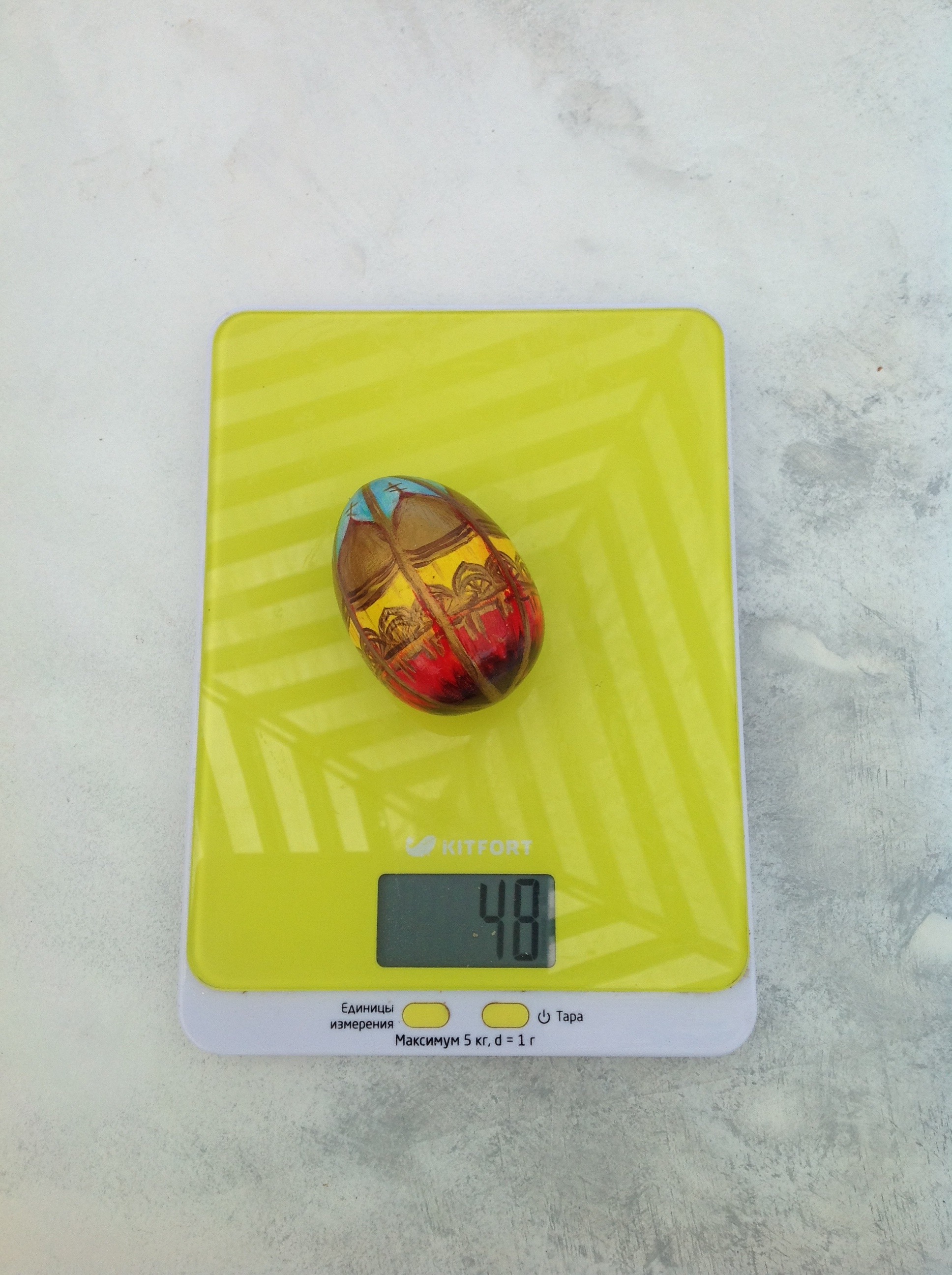 вес пасхального яйца деревянного расписного