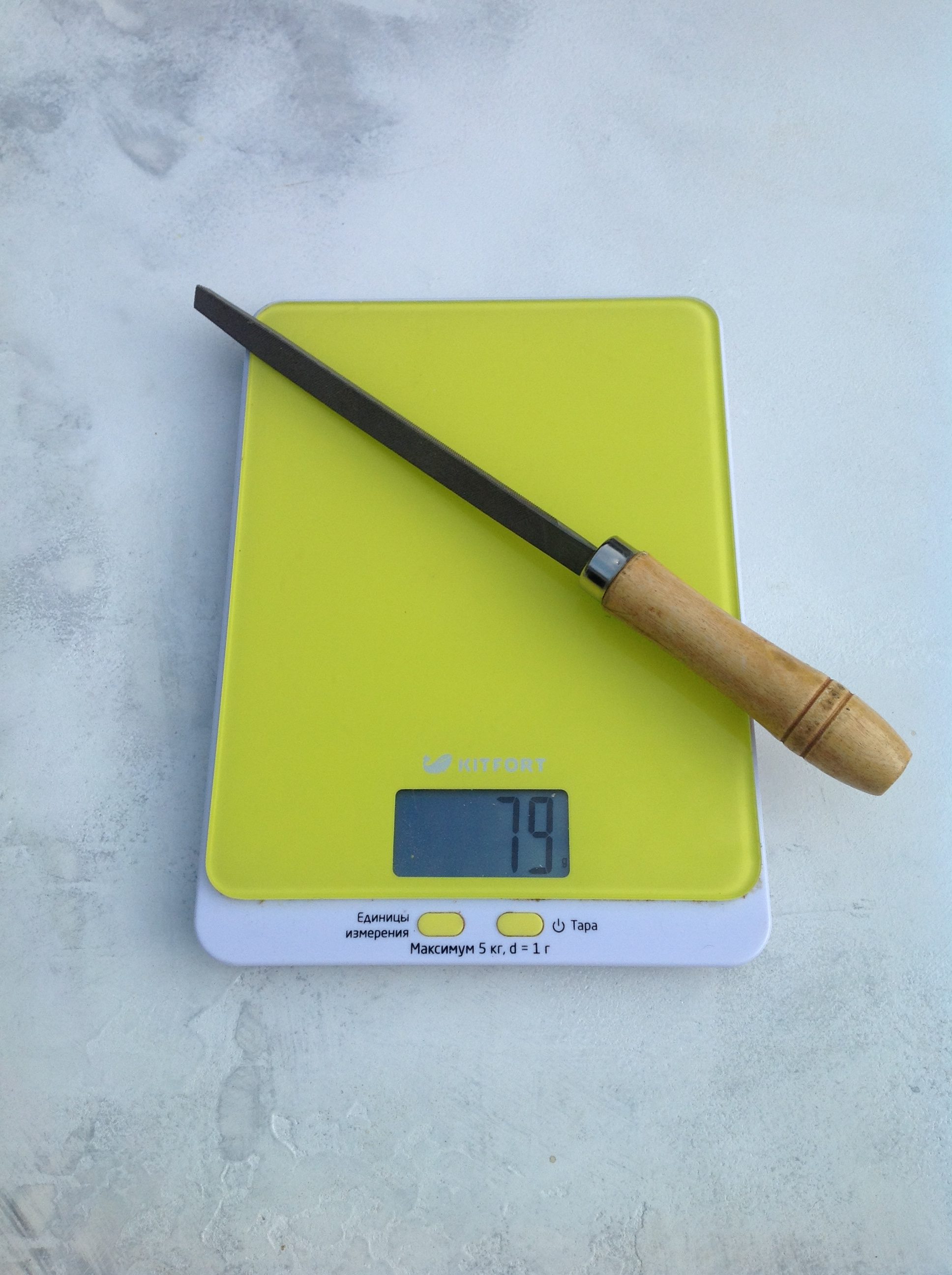 weight of a triangular file