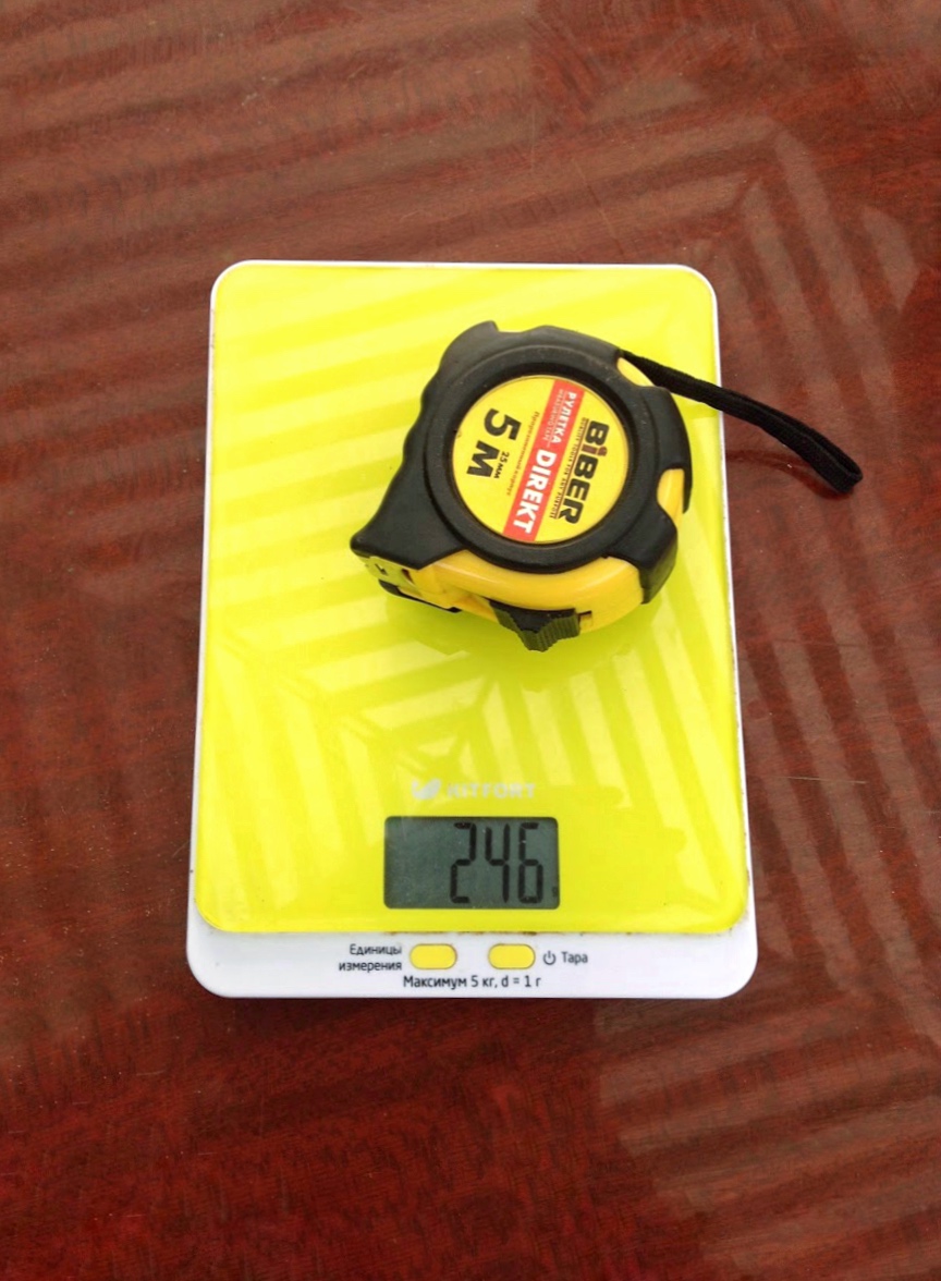 construction tape measure weight