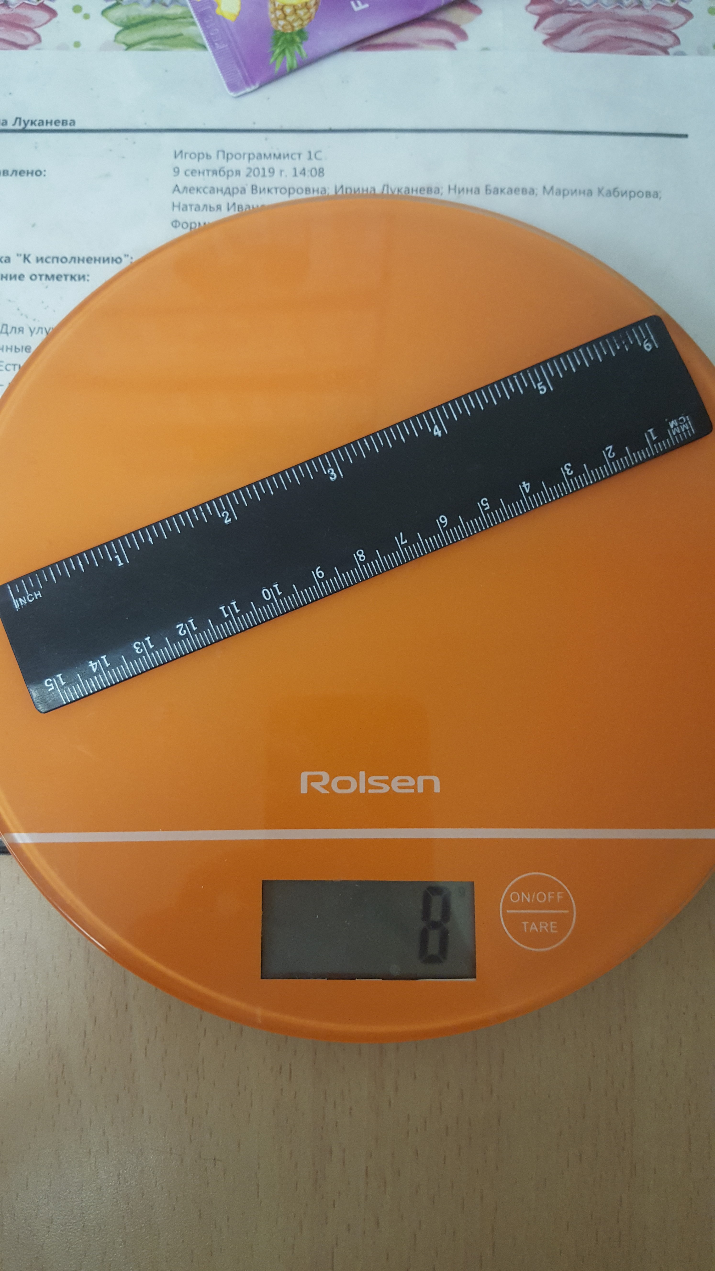15 cm ruler weight