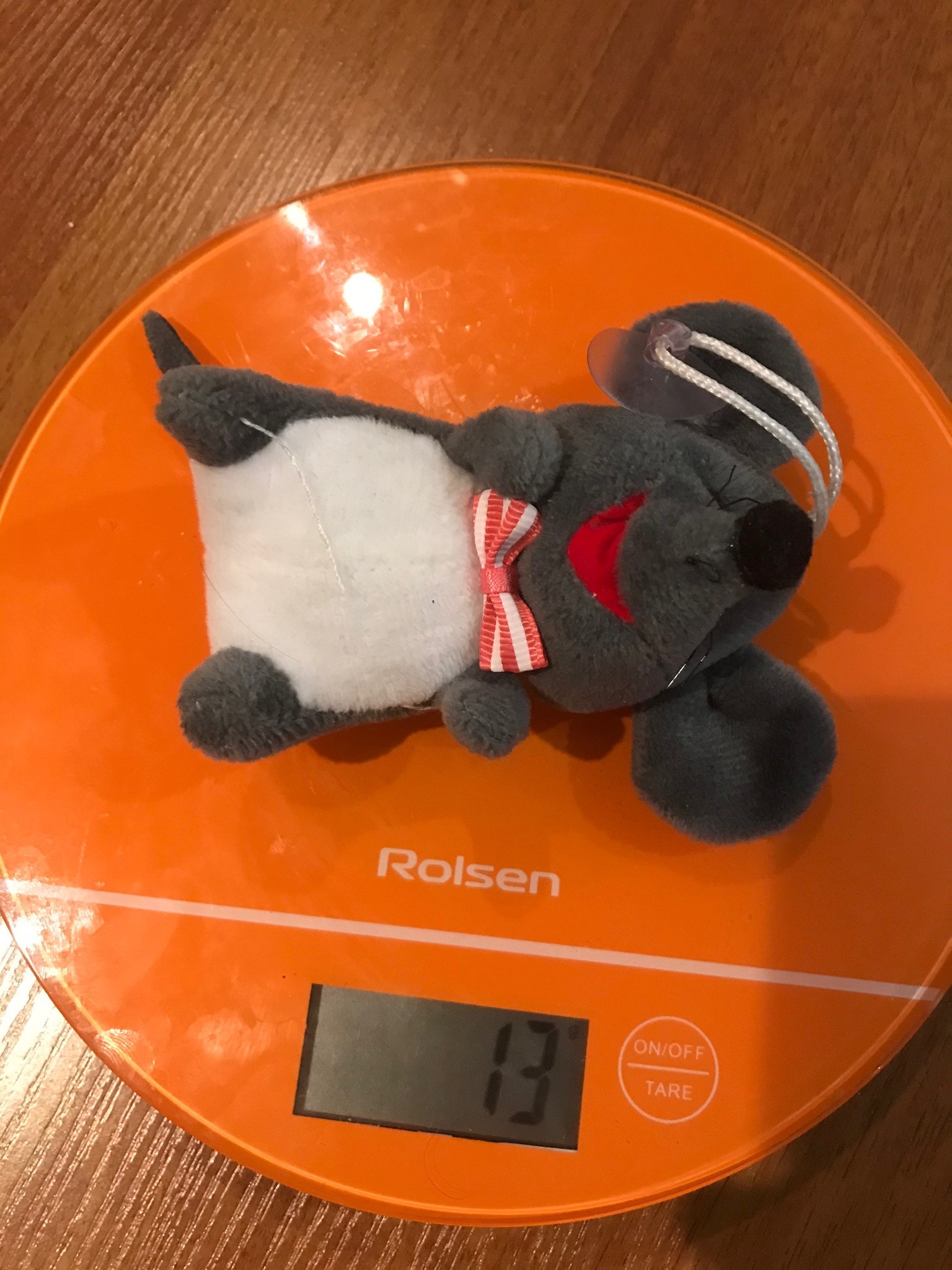 mouse soft toy weight