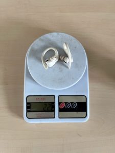 Power Beats Pro weight without case