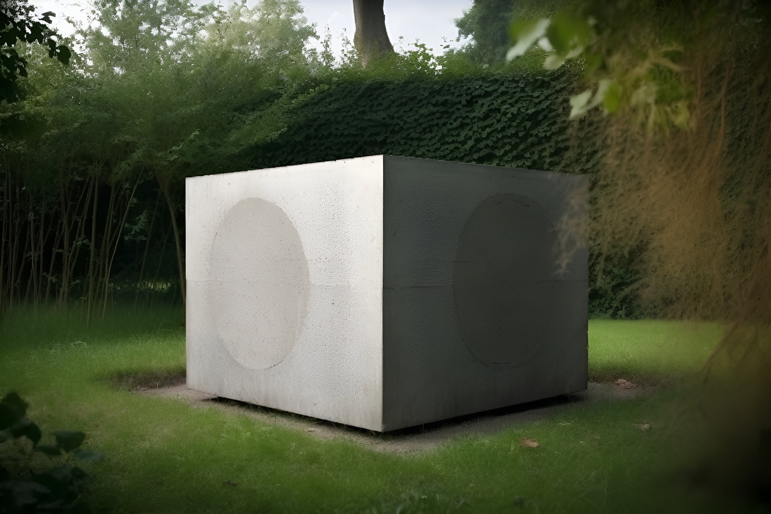 How much does a cube of concrete weigh?