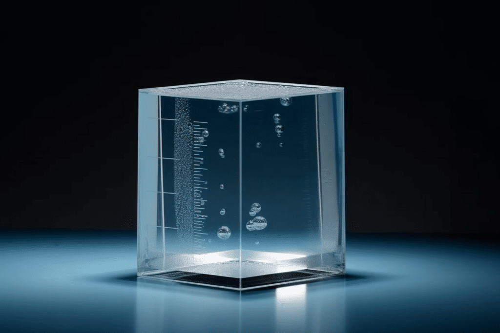 How much does a cube of water weigh?