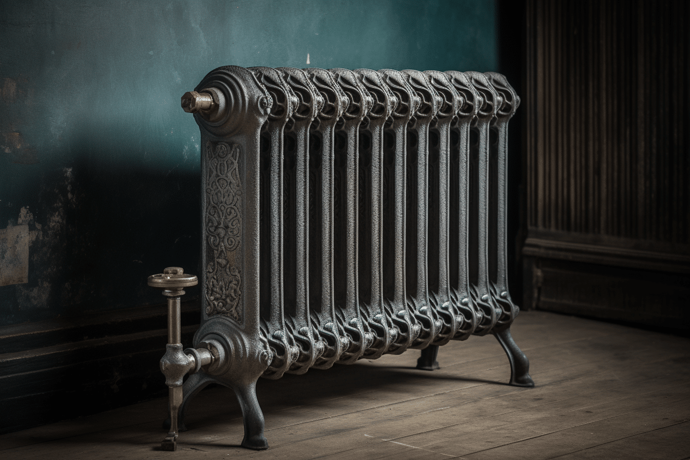 How much does a cast iron radiator weigh?