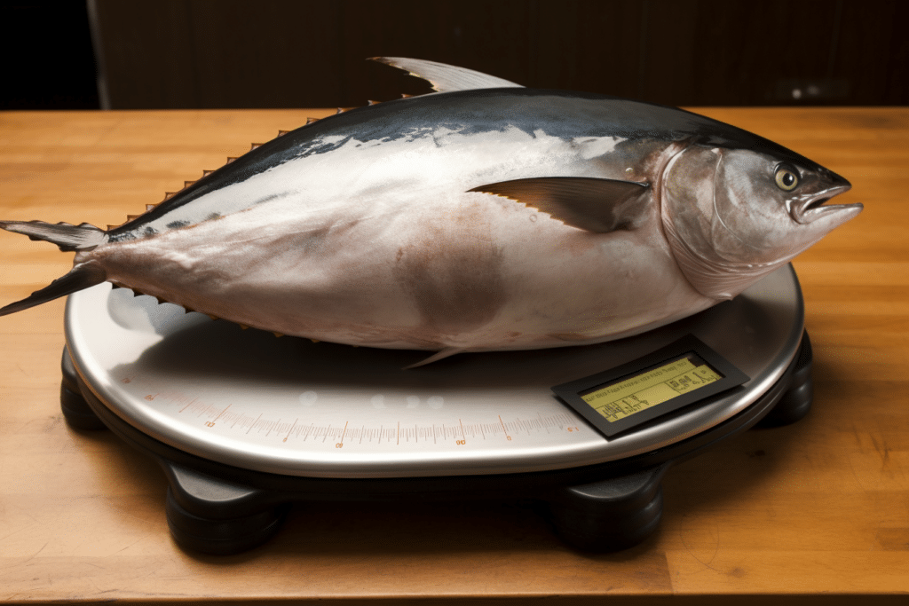 Колко тежи рибата тон?